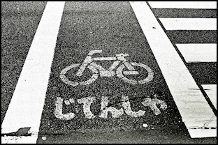 bicycle-only-marking